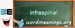 WordMeaning blackboard for infraspinal